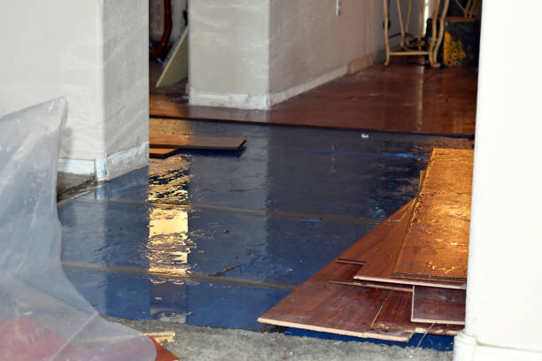 Professional Sewage Cleanup technician working in Amityville, NY